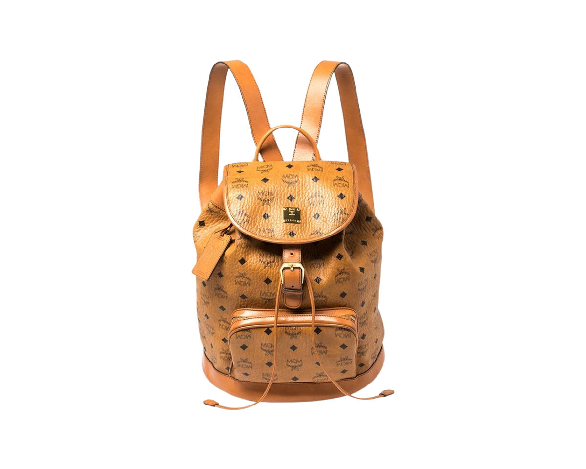 Medium Brandenburg Backpack in Visetos Cognac